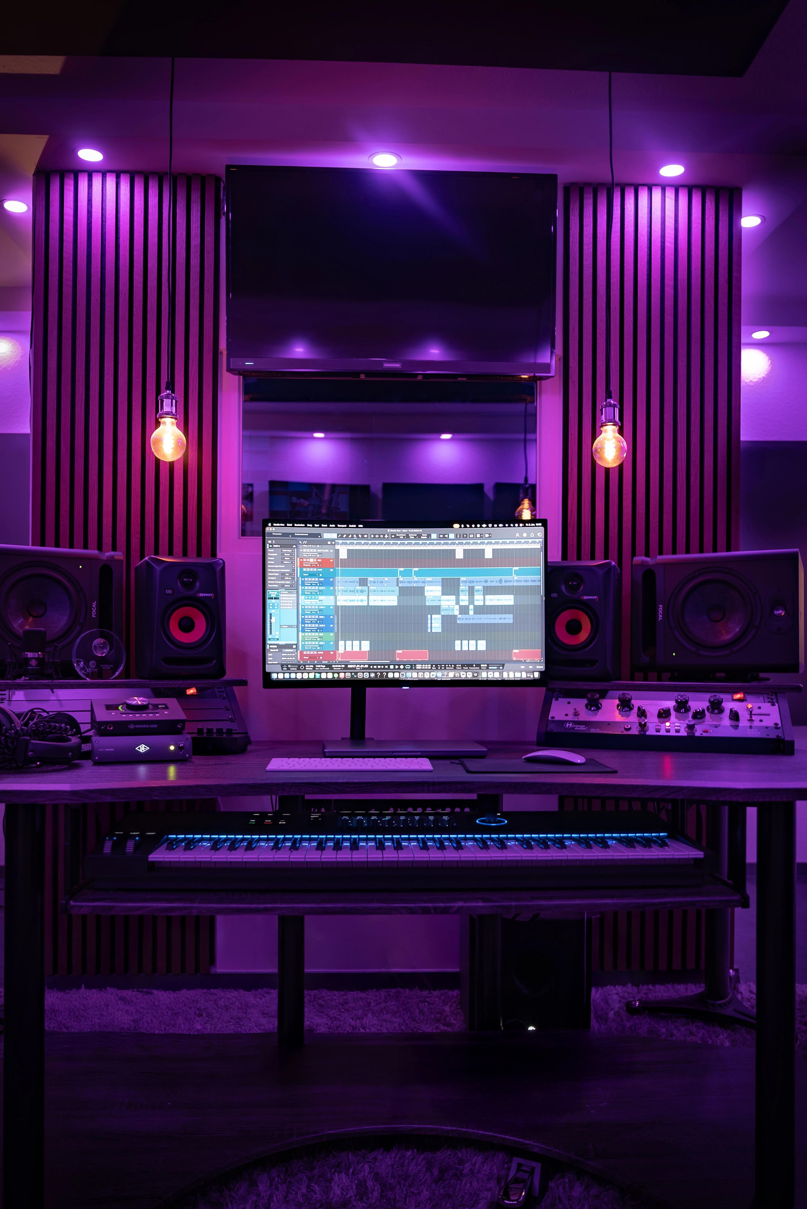 Hauptansicht des Tonstudios von Juiceproduction Studios in NRW